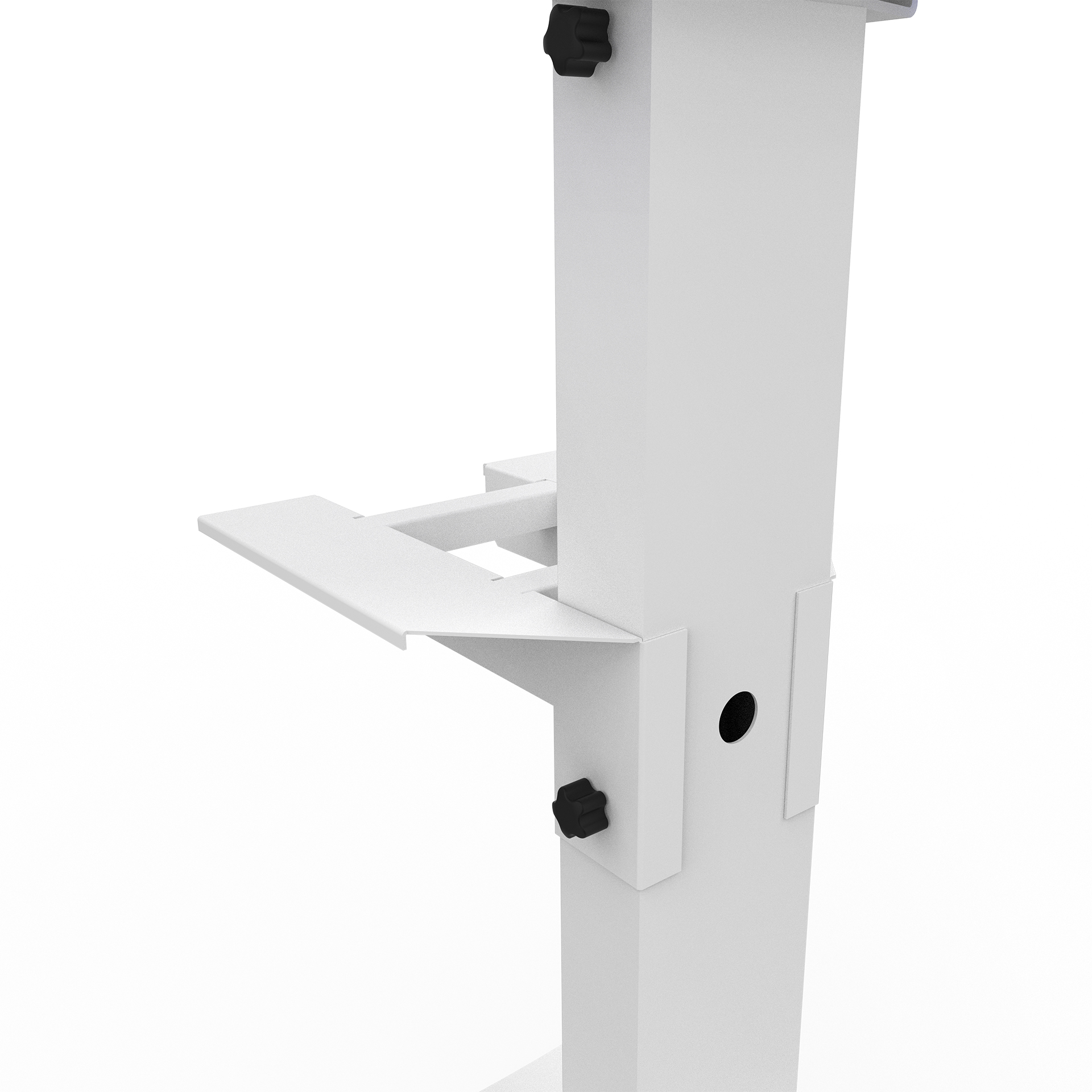 Lightweight and Highly Portable Bolt-on Printer Shelf for T20 4.0/ T12 4.0/Lumia M/Lumia XL/Prism White