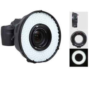 An image of a black ring light flash from ATA Photobooths.