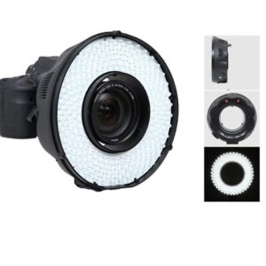 An image of a black ring light flash from ATA Photobooths.