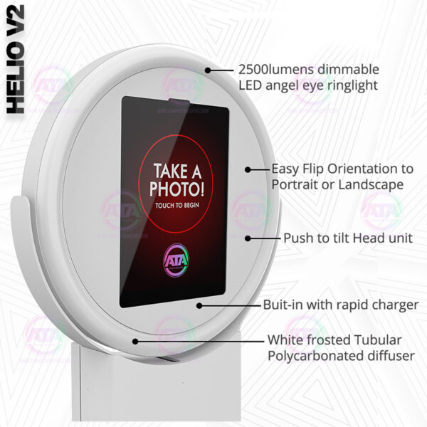 Helio SPORT iPad Ringlight Photobooth with FREE cloud based Photobooth App - Image 2