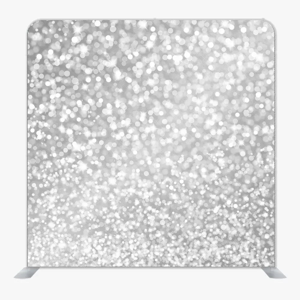 Silver Glitter Bokeh Printed Backdrop