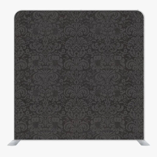 Gray Damask Single Sided Tension Fabric Backdrop Frame and Fabric Set