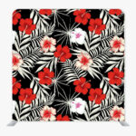 Christmas Luau Single Sided Tension Fabric Backdrop Frame and Fabric Set