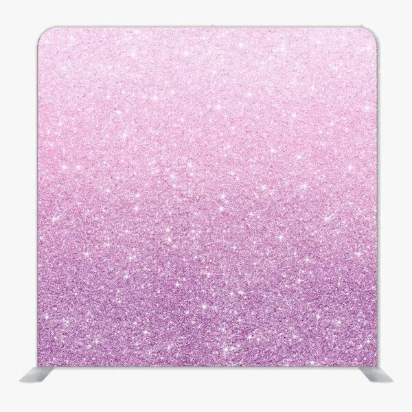 Pink Sparkle Single Sided Tension Fabric Backdrop Frame and Fabric Set