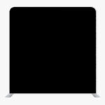 Black Single Sided Tension Fabric Backdrop Frame and Fabric Set