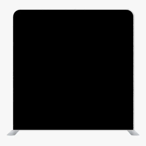 Black Single Sided Tension Fabric Backdrop Frame and Fabric Set
