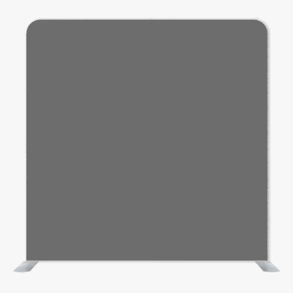 Charcoal Gray Single Sided Tension Fabric Backdrop Frame and Fabric Set