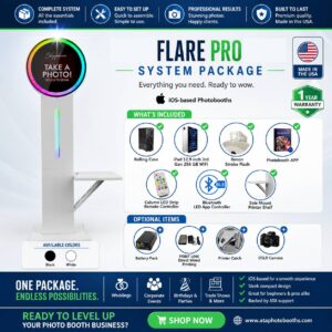 Flare Pro DSLR iPad Photobooth Full System Package