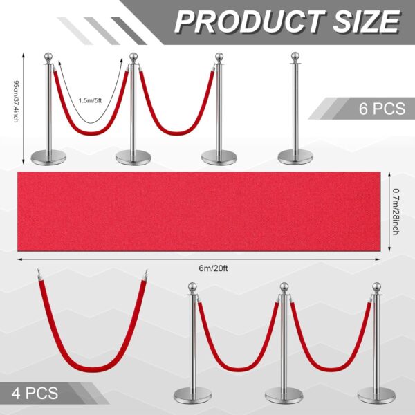 Red Carper and Stanchion Kit