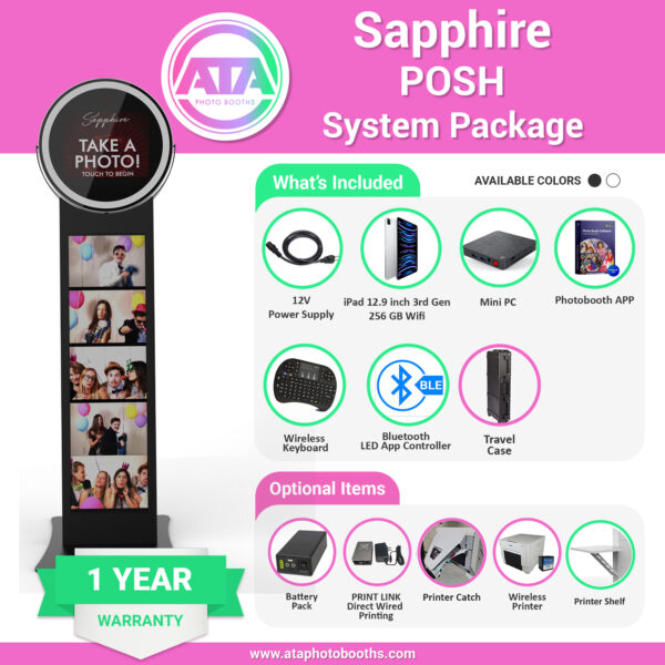Sapphire POSH Basic iPad Photobooth System Package