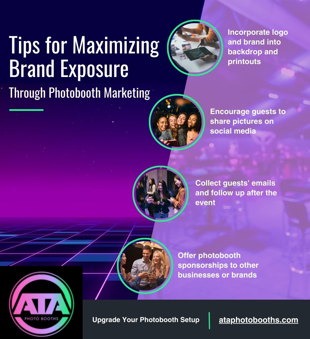 an infographic with tips for maximizing brand exposure