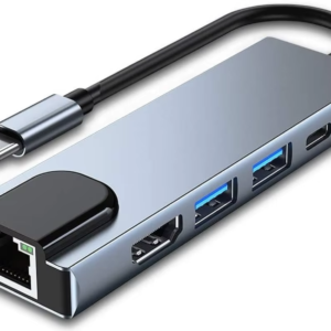 Low Profile USB-C with Rj45 Hub