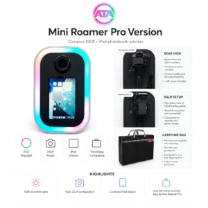Mini roamer pro with the rear view and product benefits